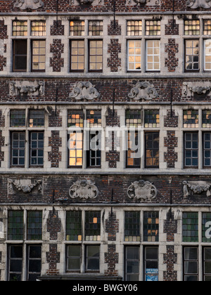 Facade of a guild house in Ghent, Flanders, Belgium, Europe Stock Photo