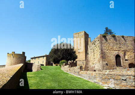 City Ramparts, Tuscania, Viterbo Province, Lazio, Italy Stock Photo