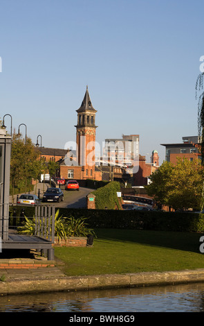 Restored church Castlefield Canal Basin Manchester England Stock Photo