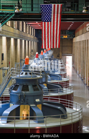 Turbines inside the Hoover Dam near Las Vegas, Boulder City ...