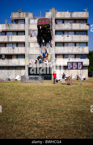 at Glastonbury festival 2010 Stock Photo