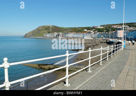 Aberystwyth promenade and North beach, Ceredigion Wales UK. Stock Photo