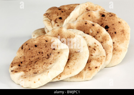 Freshly baked handmade pita bread Stock Photo