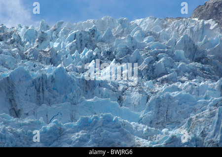 glacier Ventisquero Colgante ice scenery mountains Parque Nacional national park Queulat near Puyuhuapi As s Stock Photo
