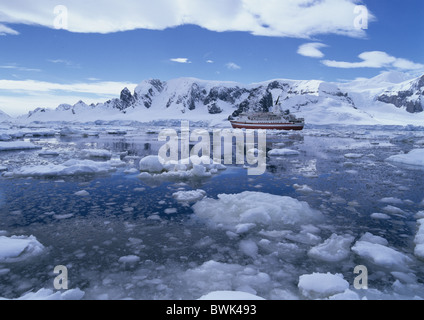 Antarctic Antarctic Antarctic Ocean cruise Curverville Island cruise ship M Explorer scenery landscape ice c Stock Photo