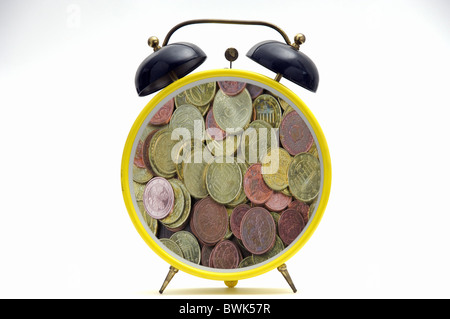 clock watch alarm clock time money Expensive business finances financial community euro bank bills banknote