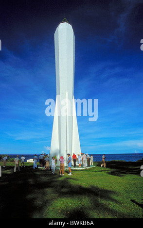 Papua New Guinea Madang Cloak and Dagger Coastwatchers Memorial Lighthouse lighthouse monument second world war Stock Photo