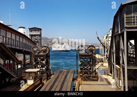 messina sicily port italy alamy ferry train similar