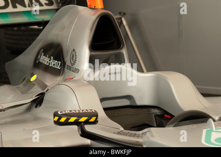 Mercedes F1 car Stock Photo