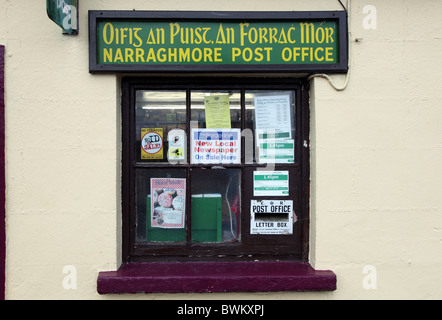 Narraghmore Post Office, Co. Kildare, Ireland Stock Photo