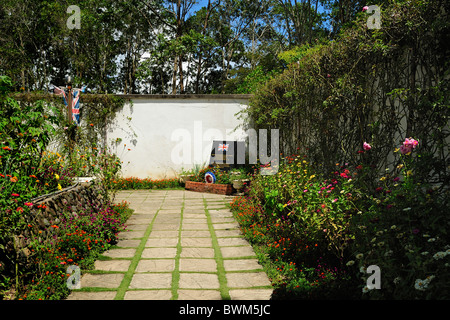 British Garden - Kundasang War Memorial, Sabah Stock Photo