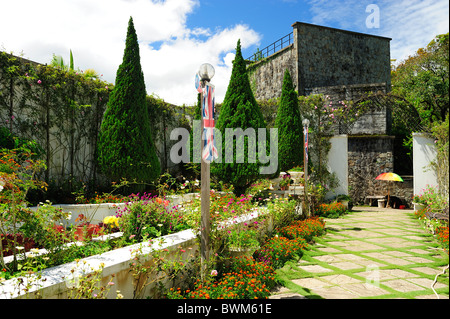 British Garden - Kundasang War Memorial, Sabah Stock Photo