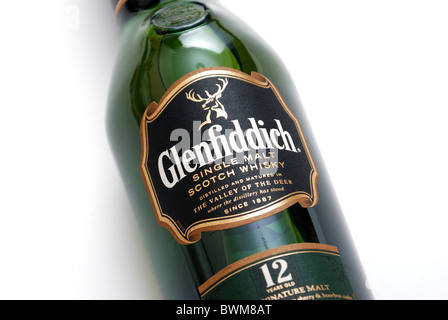 glenfiddich 12 year old scotch whisky bottle Stock Photo