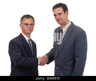 Two businessmen shaking hands Stock Photo