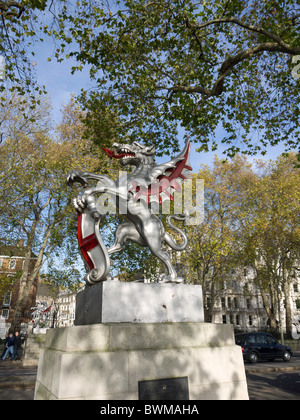 Coal Exchange dragon on Victoria Embankment. Stock Photo