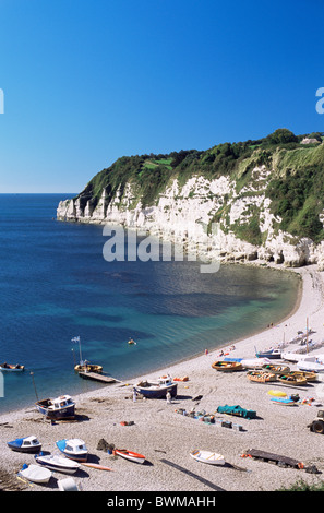 UK England Europe Dorset Beer Beach Beaches Cliff Cliffs Coast Coastline Coastal View UNESCO World Herita Stock Photo