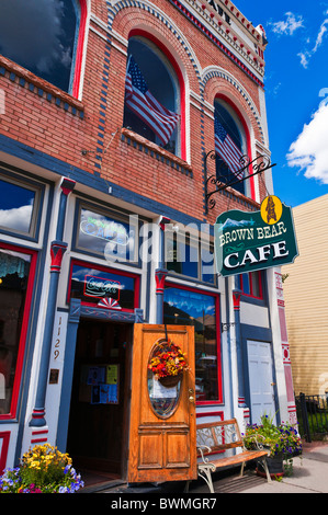 The Brown Bear Café, Silverton, Colorado Stock Photo