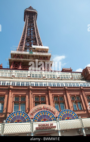 The Famous Tower Complex in Blackpool on the coast of Lancashire in Northern England Stock Photo