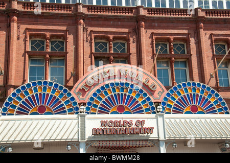 The Famous Tower Complex in Blackpool on the coast of Lancashire in Northern England Stock Photo