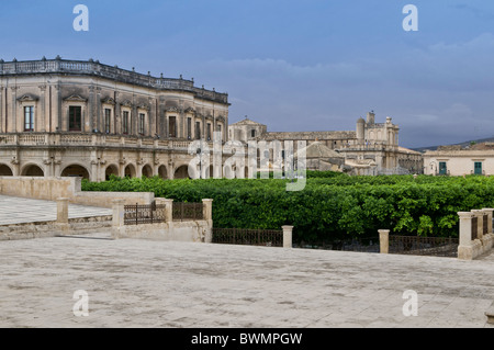 Italy, Sicily, Val di Noto, Noto, Ducezio Palace Stock Photo