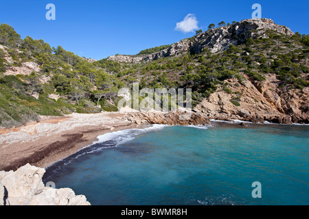 Cala Egos beach. Andratx. Mallorca Island. Spain Stock Photo