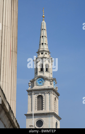 The steeple of St. Martin in the Field Church Stock Photo
