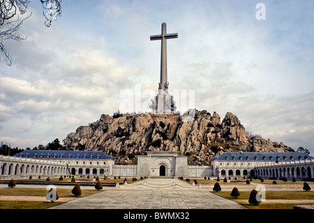 Valle de los caidos,  in the municipality of San Lorenzo de El Escorial, Spain Stock Photo