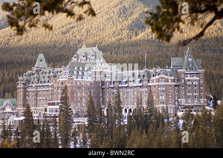 Fairmont Banff Springs Hotel, Banff National Park, Banff, Alberta, Canada. Stock Photo