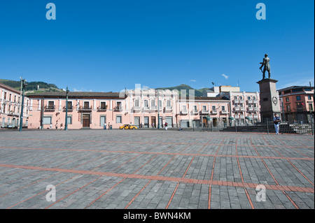 Plaza Santo Domingo, Historic Center, Quito, Ecuador. Stock Photo