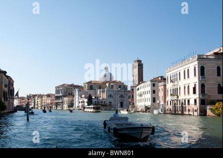 Canal Grande with view of church San Geremia Sestiere Cannaregio, Venice 2010 Stock Photo