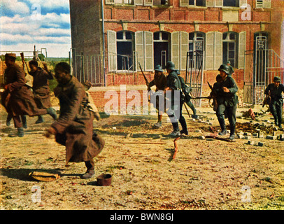 Invasion of France June 1940 history historical historic German French troops soldiers Wehrmacht German Emp Stock Photo
