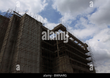 An uncompleted building, at Ikeja in Lagos Nigeria Stock Photo