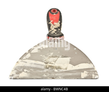 building trowel isolated on white Stock Photo