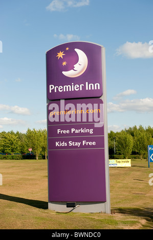 Premier Inn Sign Stock Photo