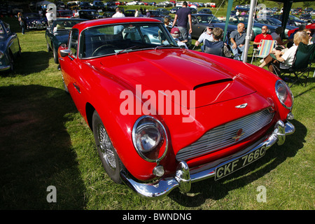 RED ASTON MARTIN DB5 CAR STAINDROP NORTH YORKSHIRE RABY CASTLE STAINDROP NORTH YORKSHIRE STAINDROP NORTH YORKSHIRE 22 August Stock Photo