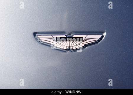 ASTON MARTIN CAR BADGE STAINDROP NORTH YORKSHIRE RABY CASTLE STAINDROP NORTH YORKSHIRE STAINDROP NORTH YORKSHIRE 22 August 20 Stock Photo