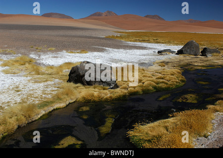 Chile South America Altiplano Andes Mountains near San Pedro de Atacama Antofagasta landscape South America cr Stock Photo