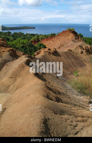 Mayotte France Europe Overseas collectivity Indian Ocean Comoros islands island landscape volcanic sand sand Stock Photo