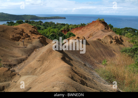 Mayotte France Europe Overseas collectivity Indian Ocean Comoros islands island landscape volcanic sand sand Stock Photo
