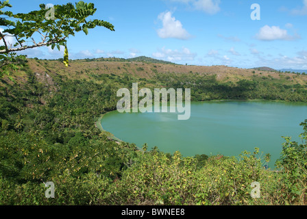 Mayotte Lac Dziani Pamanzi island Petite Terre France Europe Overseas collectivity Indian Ocean Comoros island Stock Photo