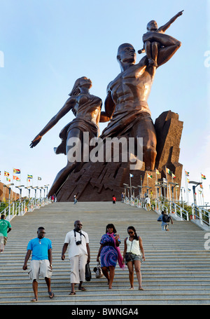 The African Renaissance Monument in Dakar, Senegal Stock Photo