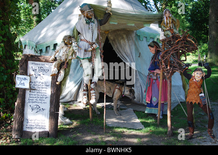 mystery tent at Fantasy Fair Arcen  Netherlands Stock Photo