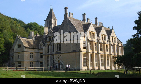 19th Century Grade 1 listed Victorian Gothic style Woodchester Mansion, near Stroud, Gloucestershire Stock Photo