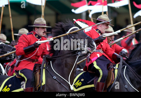 THE ROYAL CANADIAN MOUNTED POLICE IN THE UK Stock Photo