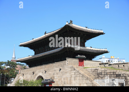 Dongdaemun Gate, Great Eastern Gate, Seoul, South Korea, Asia Stock Photo