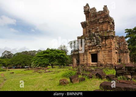 View of Prasat Suor Prat at Angkor Thom. Siem Reap province. Cambodia. Asia Stock Photo