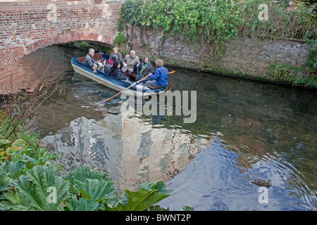 Canterbury River Tours on the River Stour. Stock Photo