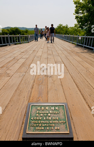 Entrance to Freedom Bridge, DMZ Demilitarized Zone, South Korea. JMH3823 Stock Photo