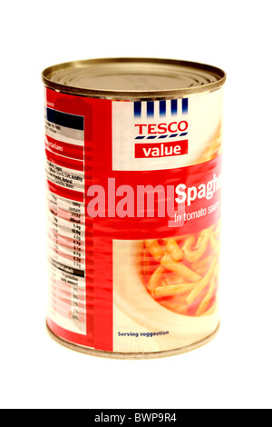 Tesco Value Spaghetti Stock Photo