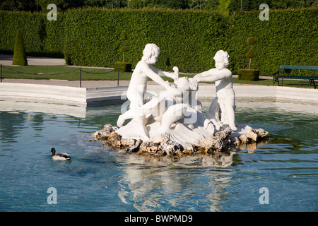 Vienna - fountain in Belvedere palace Stock Photo